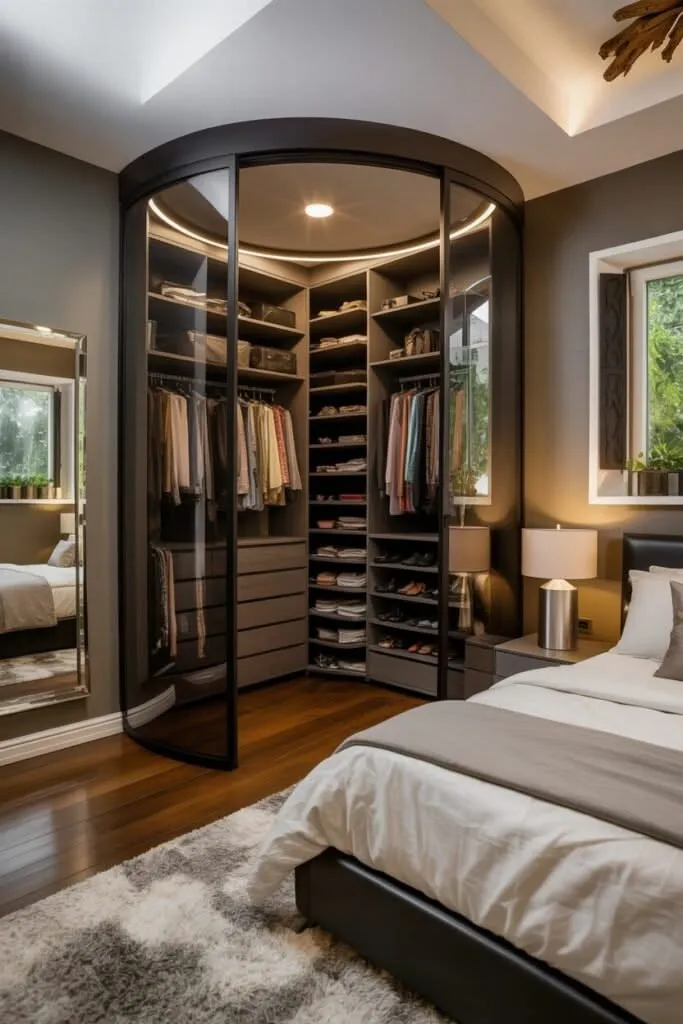 Sophisticated Gray Linen Walk-In