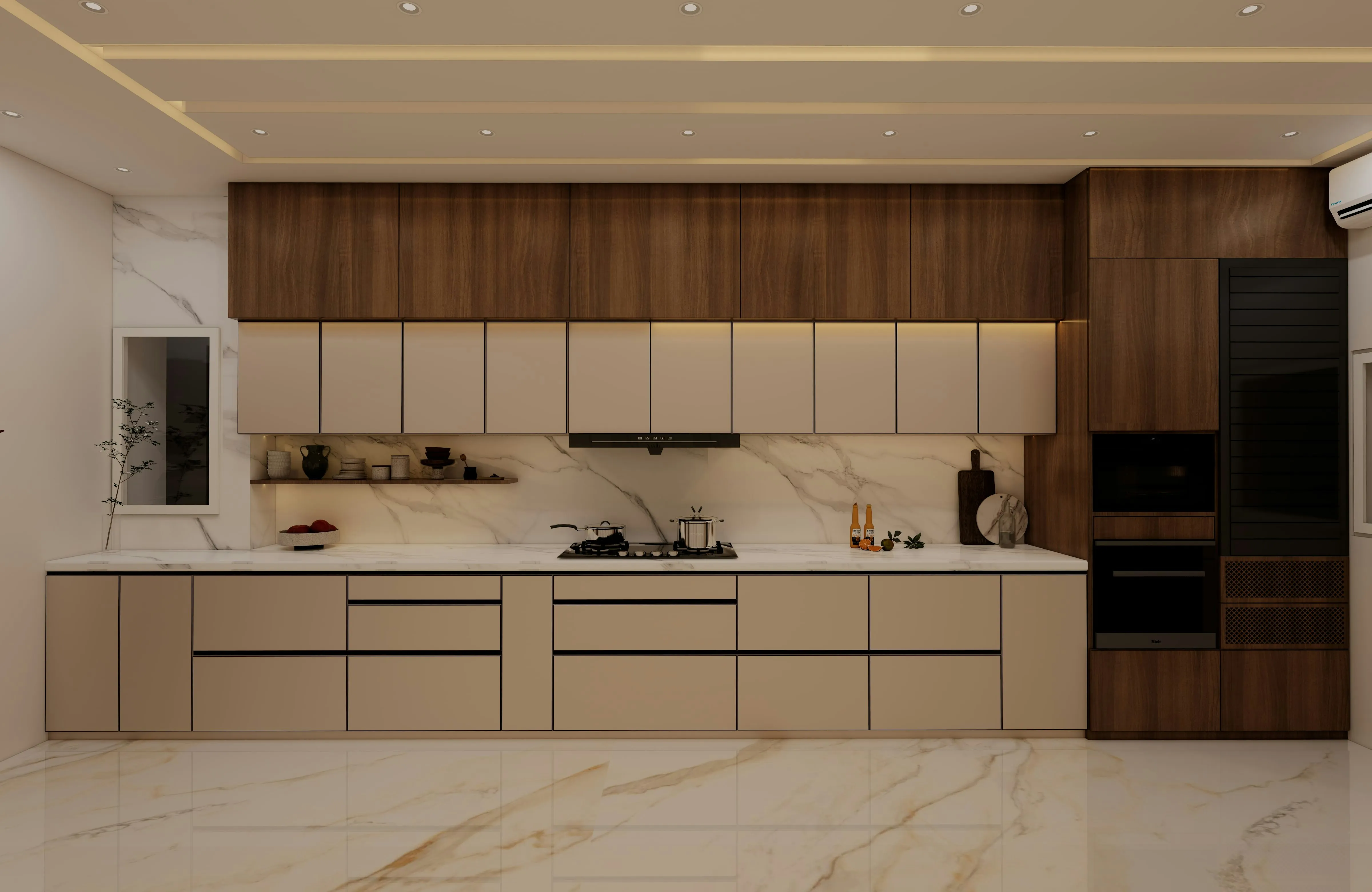 Modern Straight Kitchen