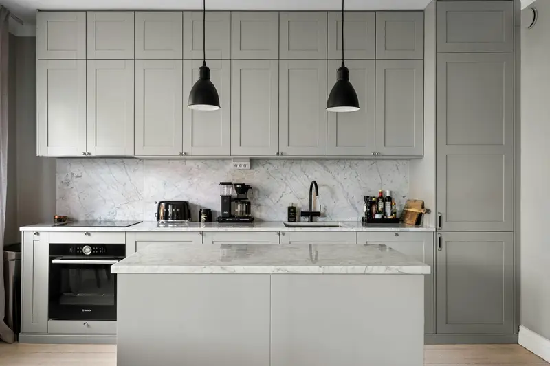 Straight modular kitchen design