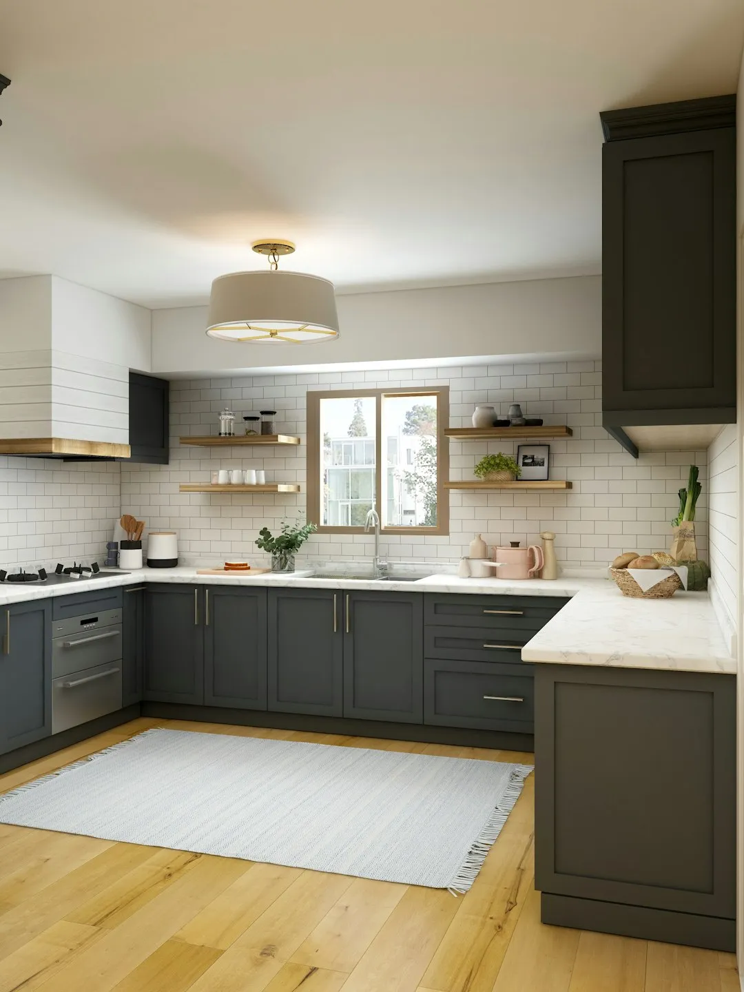 Luxury Wooden Parallel Kitchen