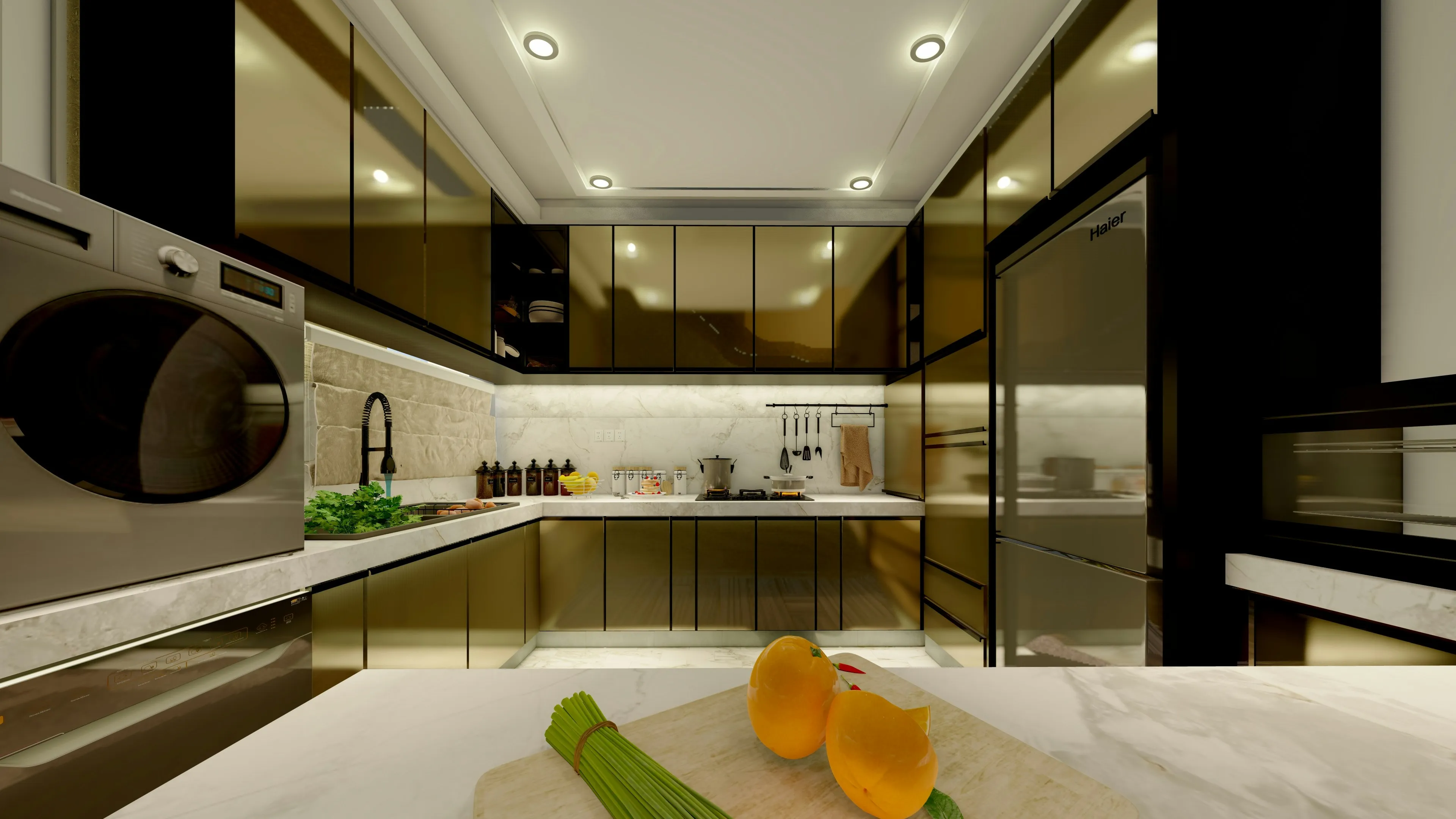 Premium Modular U Kitchen